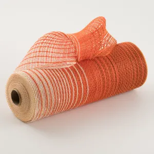 10" Ombré Mesh: Rust, Orange, Cream
