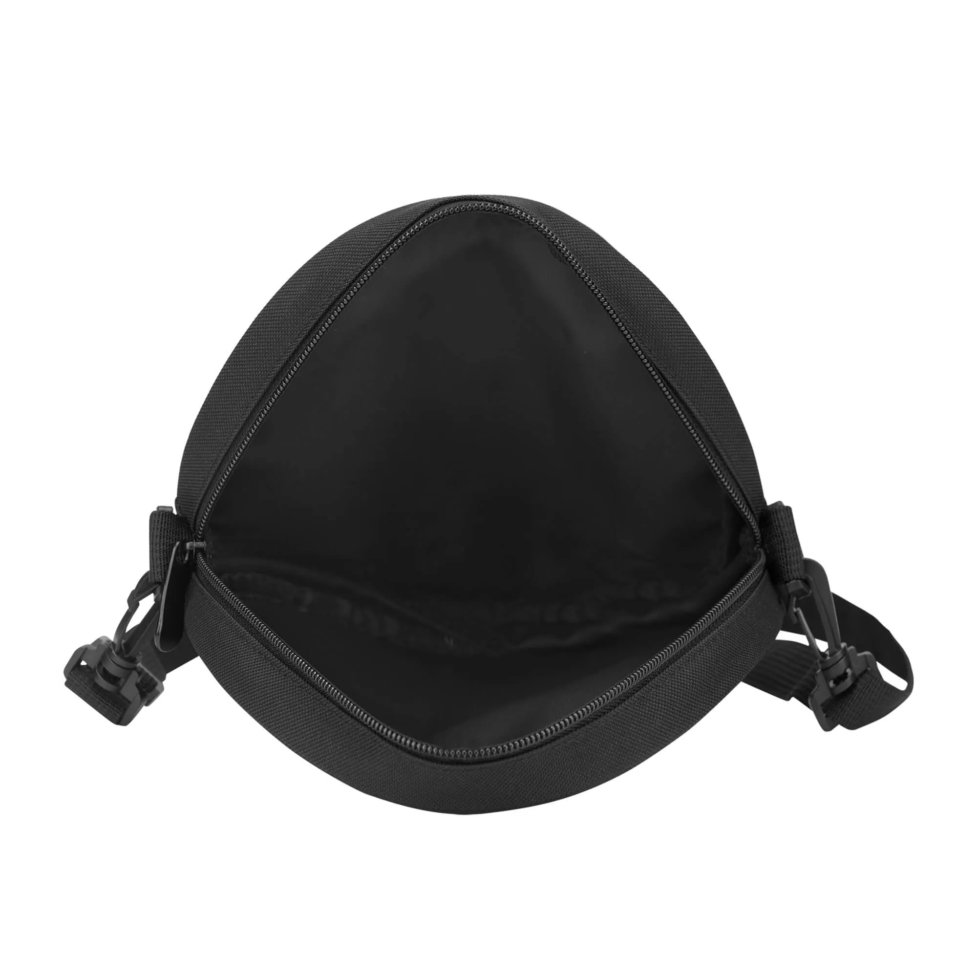 Black and White Mushroom Round Satchel Bag