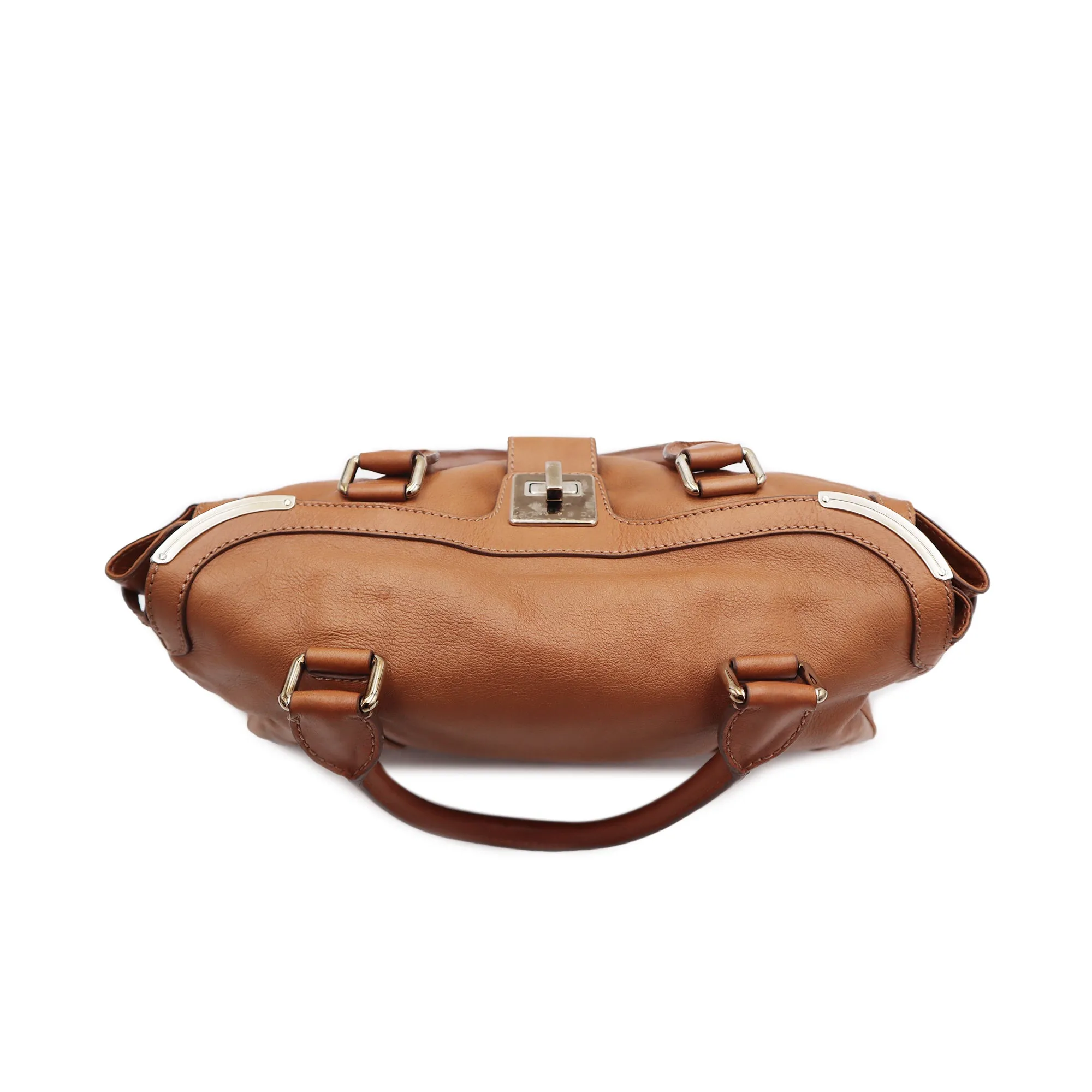 Celine Leather Turnlock Flap Shoulder Bag
