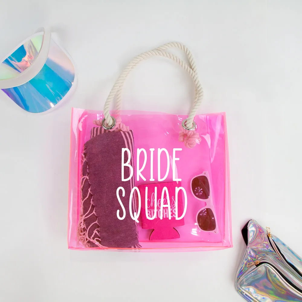 Clear Beach Tote Bag