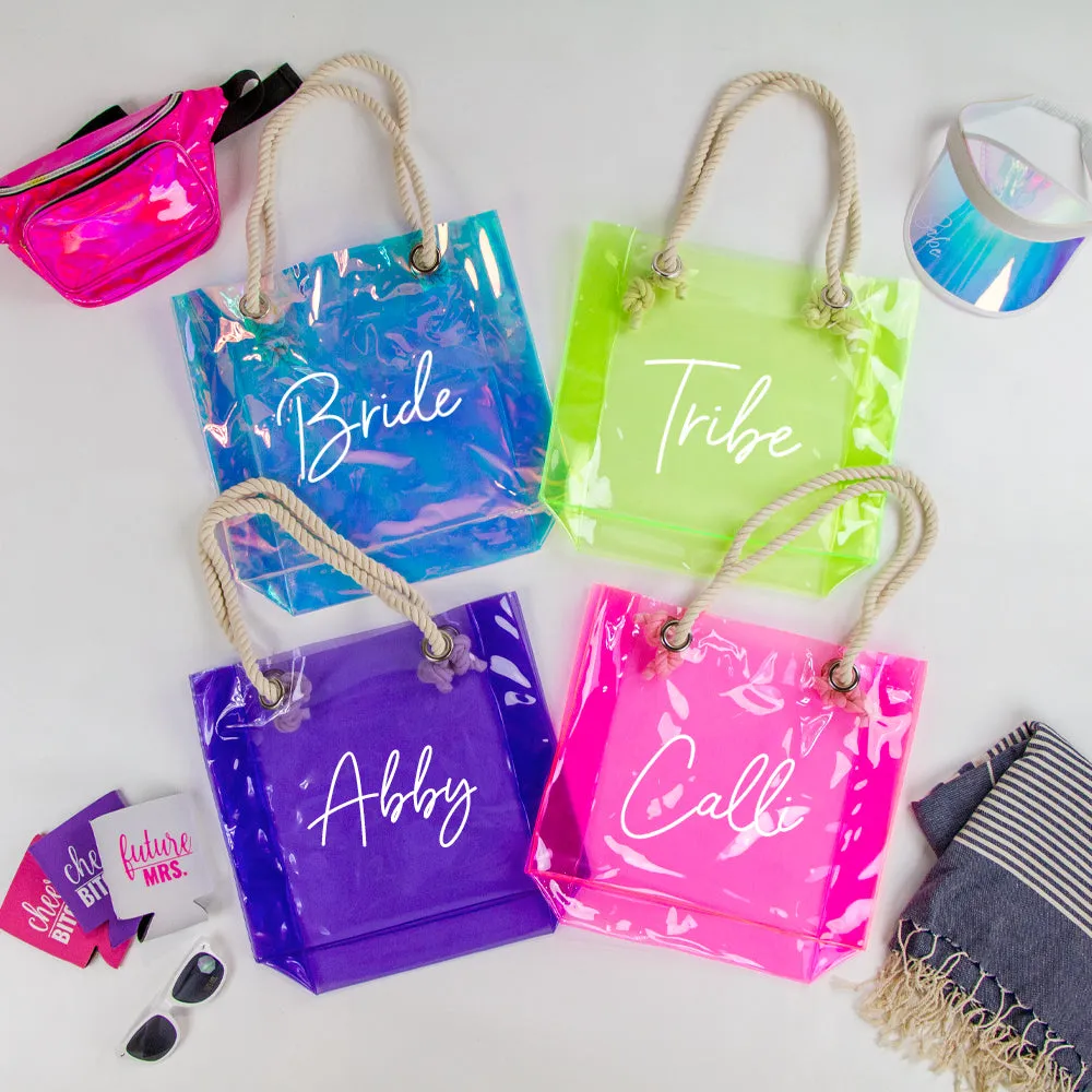 Clear Beach Tote Bag