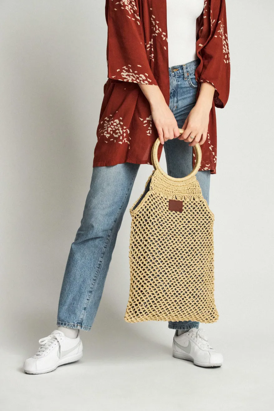 Courtney Bag - Tan/Blue