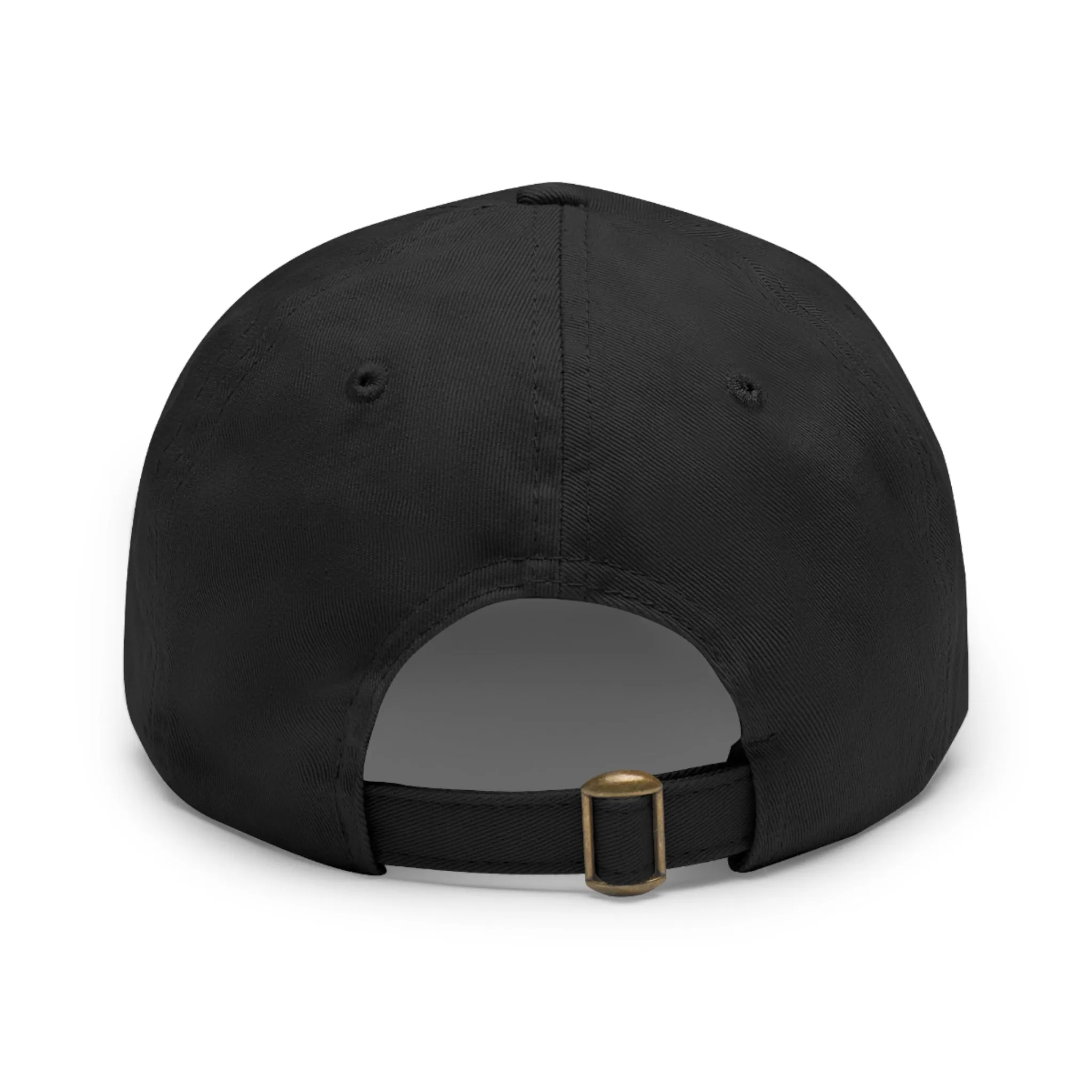 Elegantly wasted Hat with Leather Patch (Rectangle)  - EmpressKorea