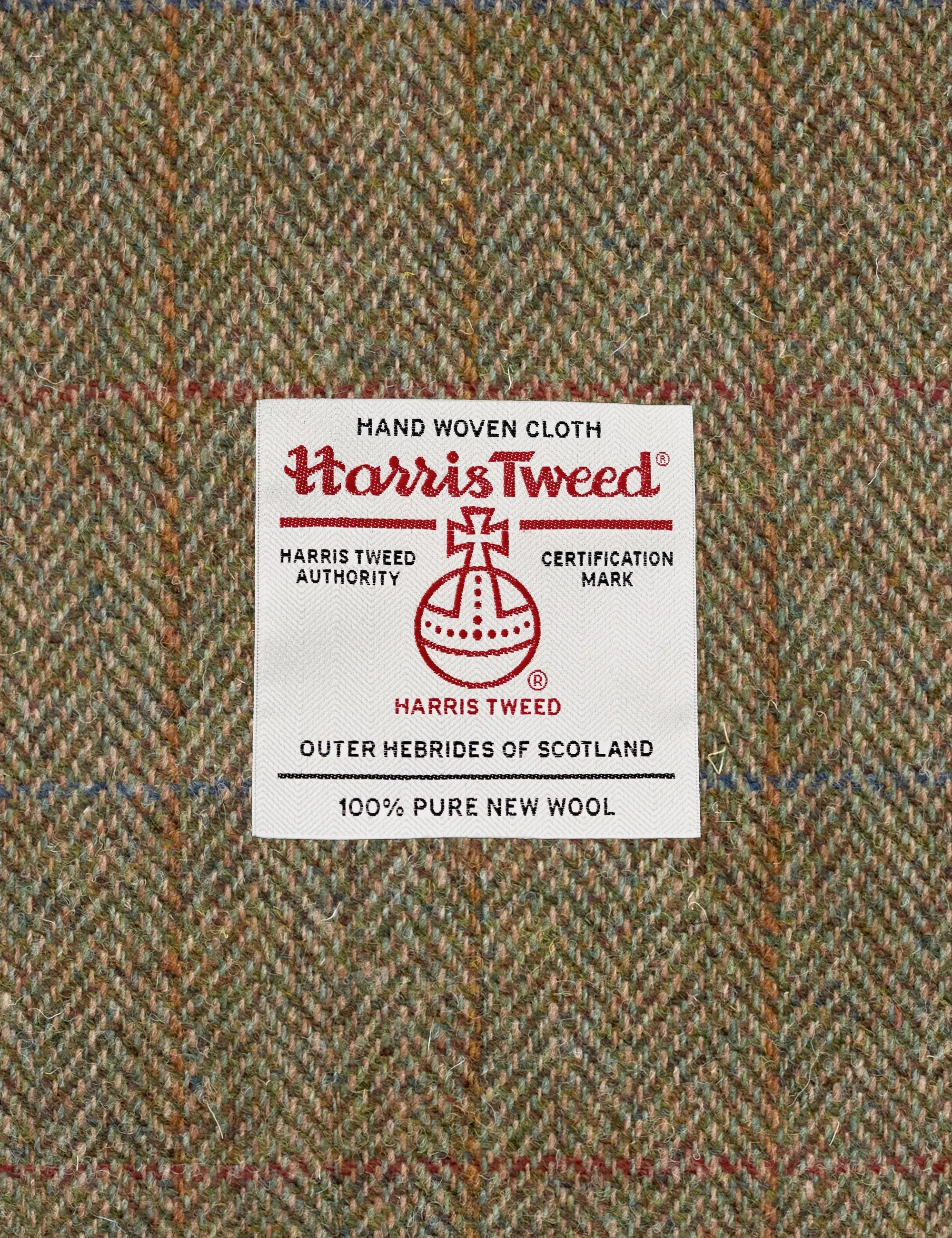 Highland Cow Harris Tweed & Brown Leather Messenger Bag