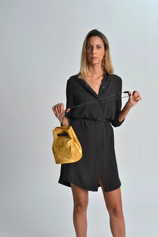 Leather Bucket Bag