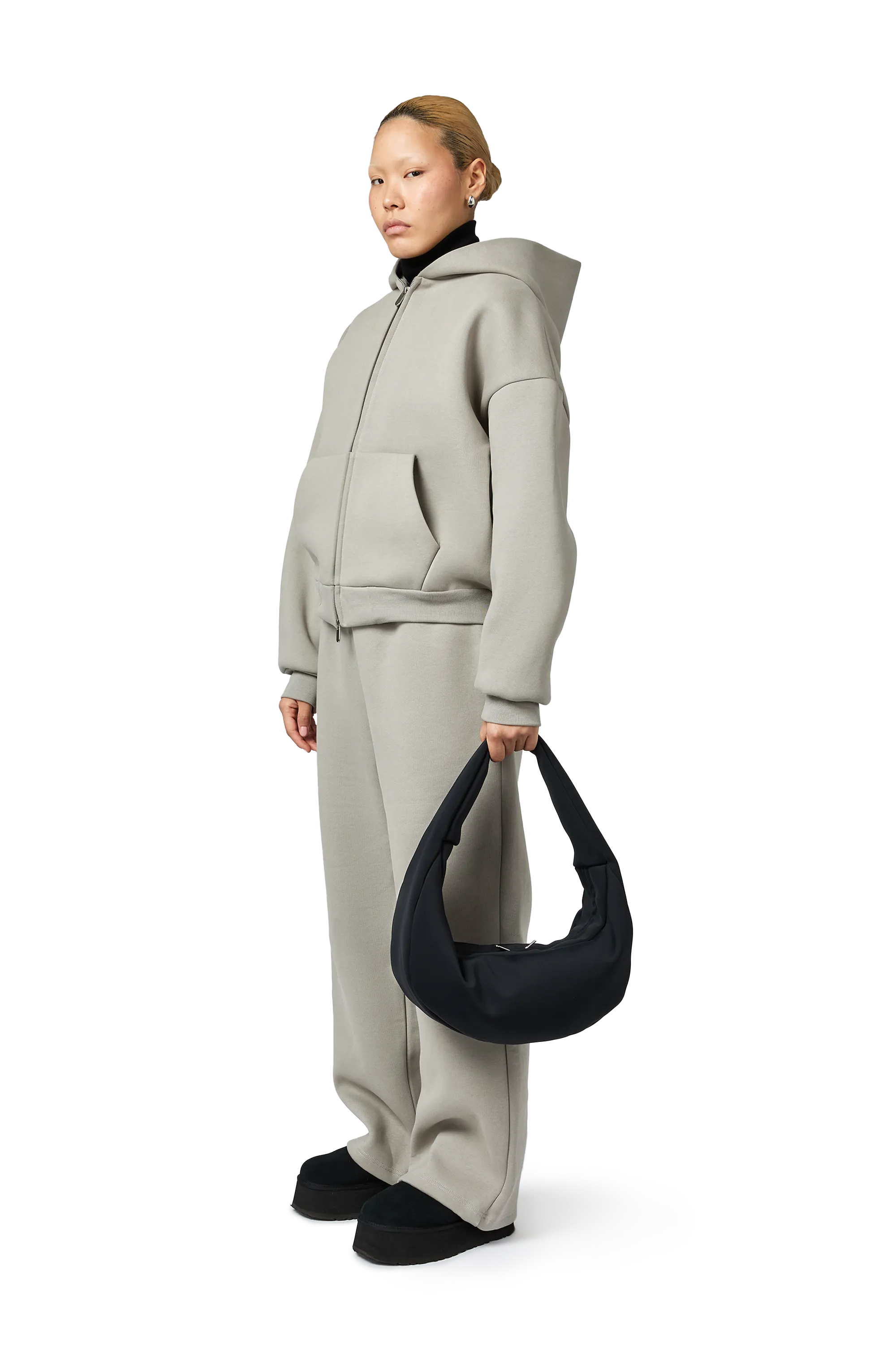 Mini Moon Baguette Bag in Night