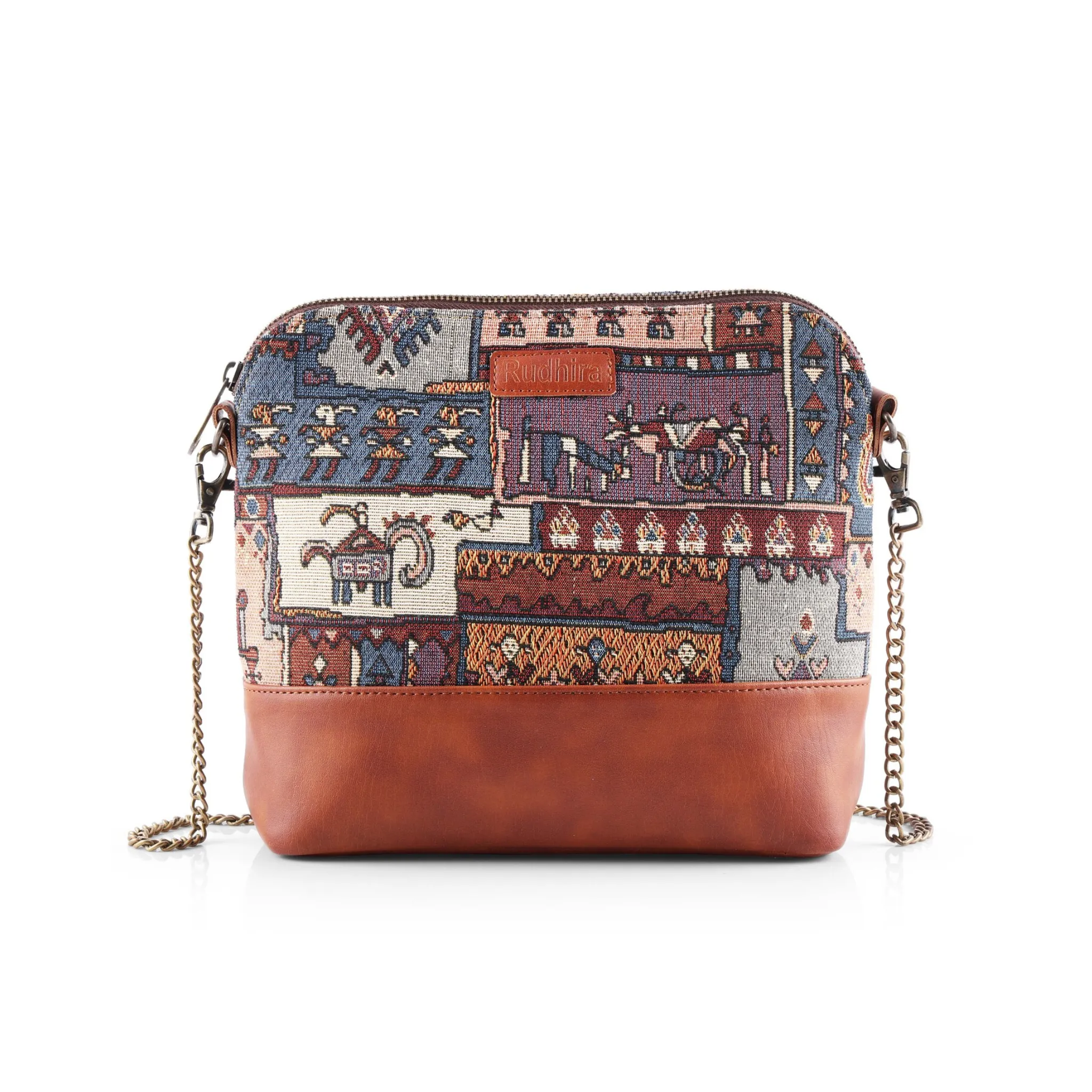 Rudhira Turkish Kilim Patch Cross body Bag / sling bag